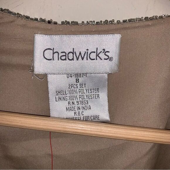 NWT Vintage Champagne Sequin Wrap Women’s 8 Cardigan Jacket Cover Sweater Party - Picture 6 of 10